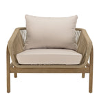 Celestin - Salon De Jardin 5 Places - Beige/Gris/Marron