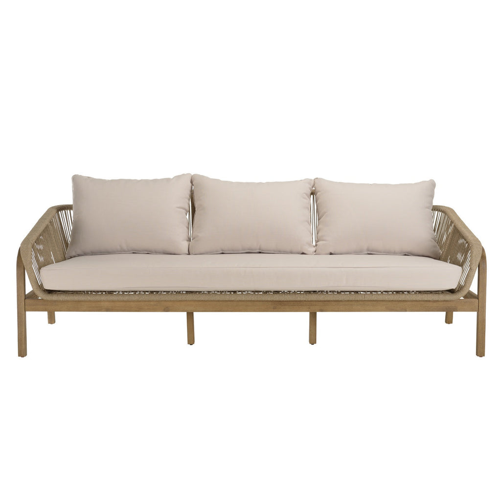 Celestin - Salon De Jardin 5 Places - Beige/Gris/Marron