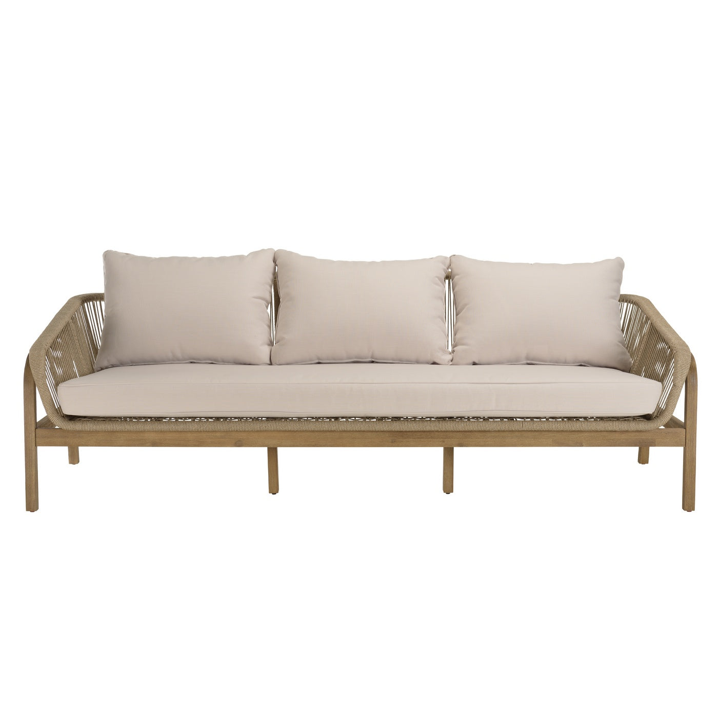 Celestin - Salon De Jardin 5 Places - Beige/Gris/Marron