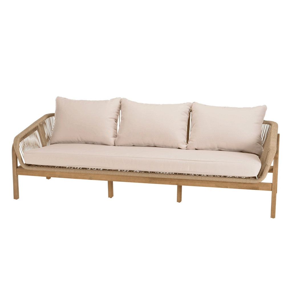 Celestin - Salon De Jardin 5 Places - Beige/Gris/Marron
