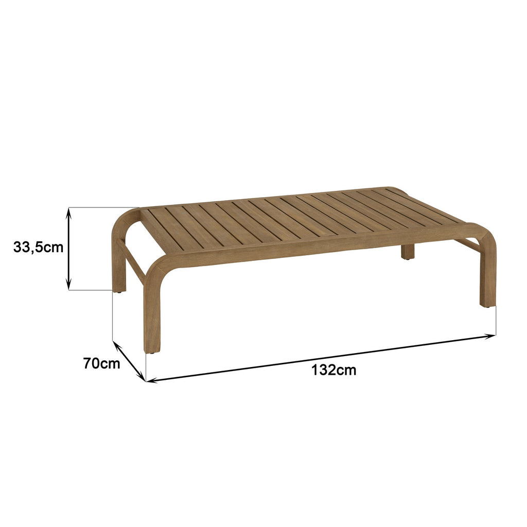 Celestin - Salon De Jardin 5 Places - Beige/Gris/Marron