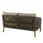 Celestin - Salon De Jardin 4 Places - Vert/Gris/Marron