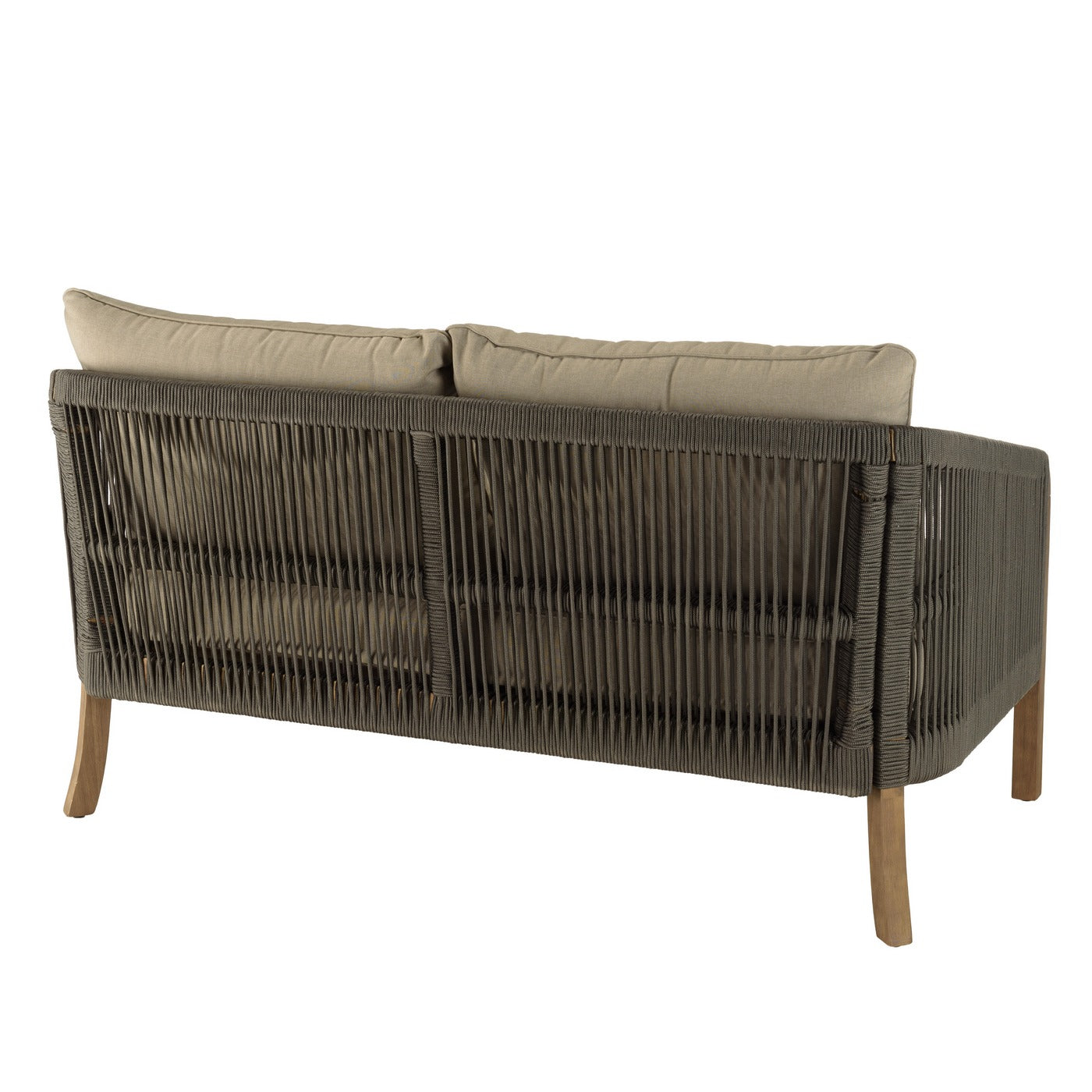 Celestin - Salon De Jardin 4 Places - Vert/Gris/Marron
