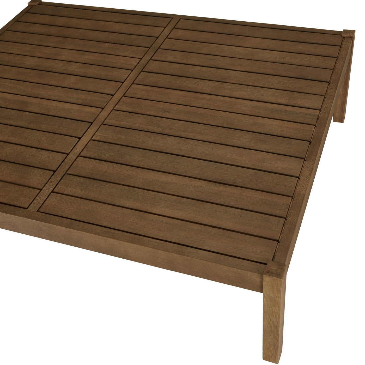 Celestin - Salon De Jardin 4 Places - Vert/Gris/Marron