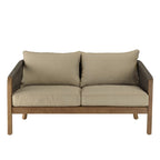 Celestin - Salon De Jardin 4 Places - Vert/Gris/Marron