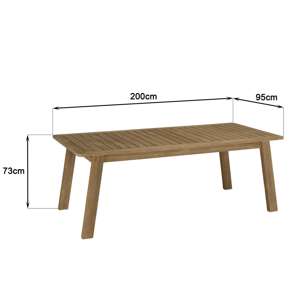 Celestin - Salon De Jardin 6/8 Pers - Beige/Gris/Marron
