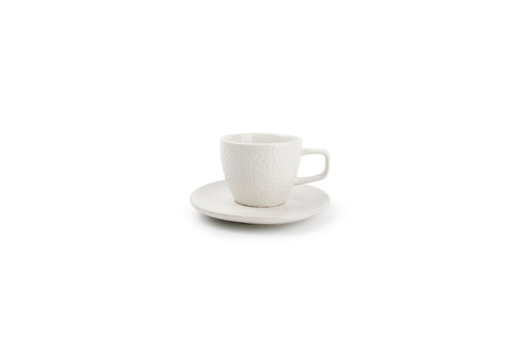 Mielo - Set De 4 Tasses À Moka - Grès - Blanc