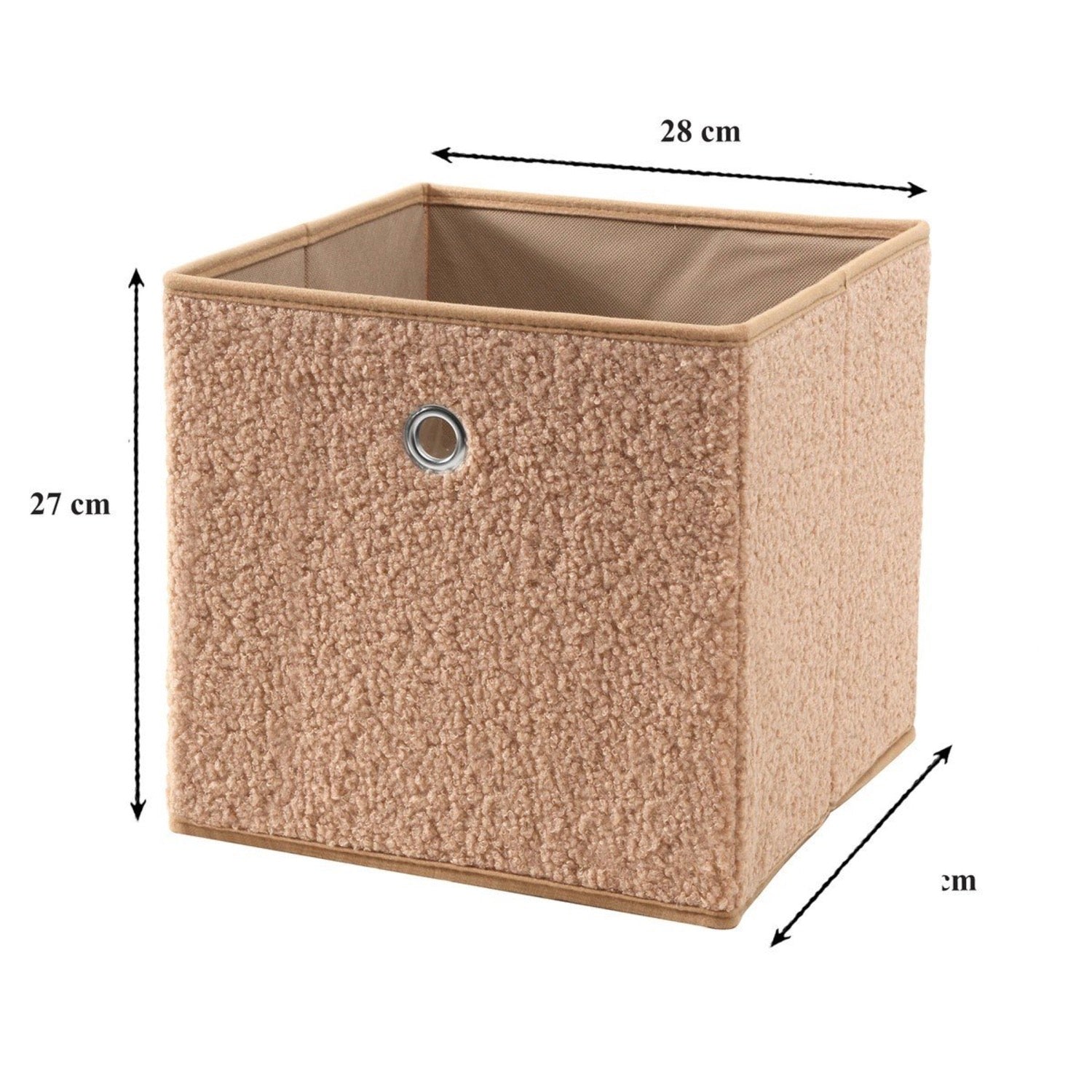 Cube Pliable - Tissu - Beige