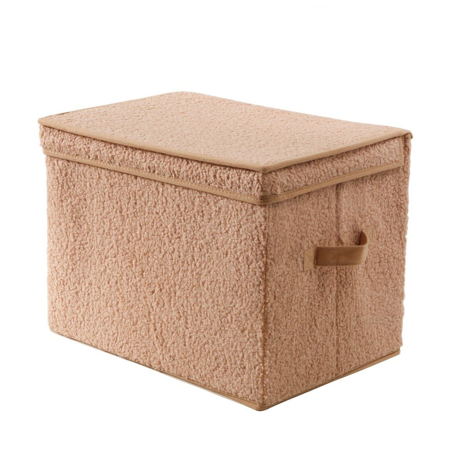 Boîte De Rangement - Tissu - Beige