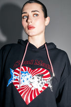 Le Sweatshirt A  Capuche Kira Soul Mate En Coton Organique Fabriqué Au Portugal