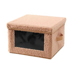 Boîte De Rangement - Tissu - Beige