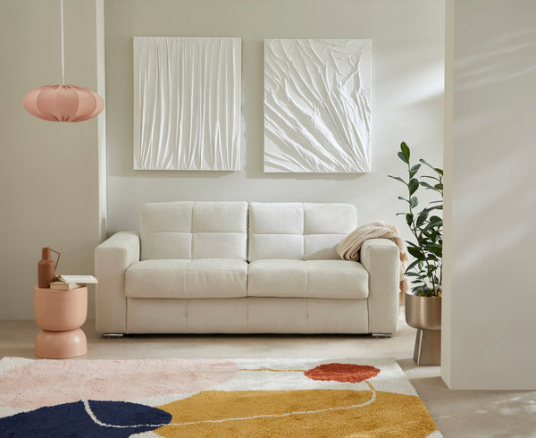 Cameron - Canapé 3 Places Convertible Ouverture Express - Tissu