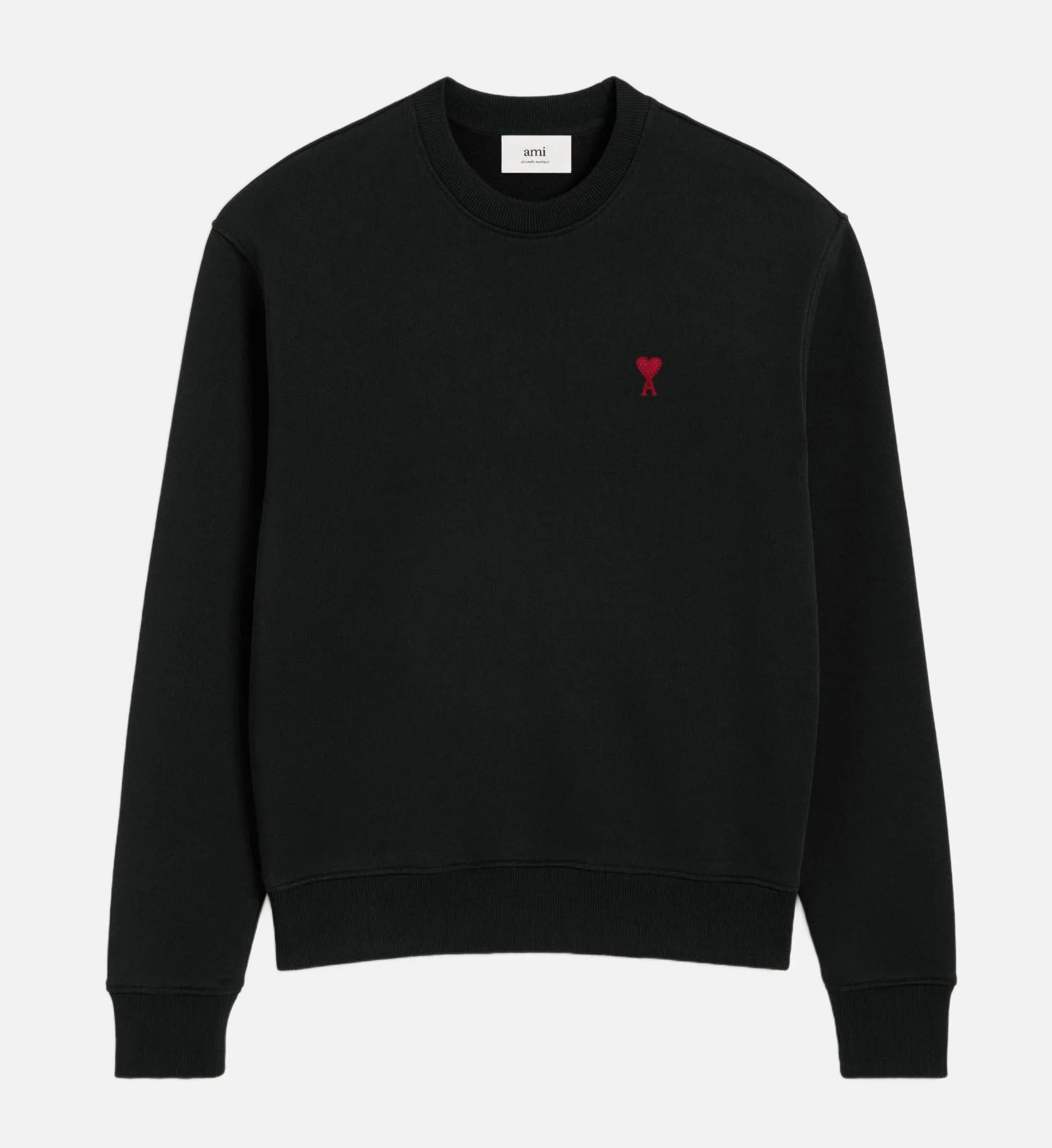 Ami Paris - Sweatshirt Ami De Coeur – Noir Rouge