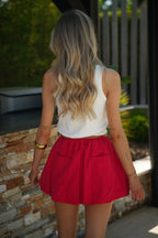 Jupe Short Océane - Rouge