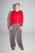 Le Cardigan Angelo Baby Alpaga Rouge Intense Fabriqué En Italie