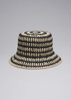 Chapeau De Paille Rayé La Phoebe - Noir
