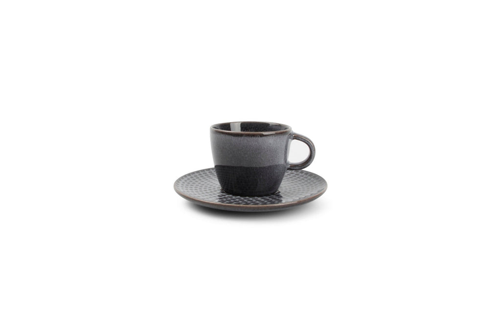 Stitch - Set De 4 Tasses À Moka - Grès - Gris