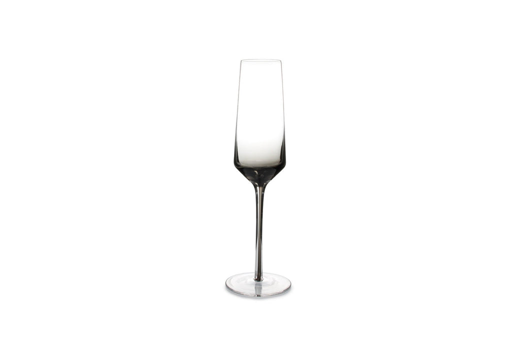 Secrets - Set De 2 Verres À Champagne - Verre - Transparent/Noir