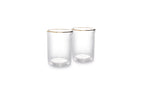 Rome - Set De 2 Tasses Double Paroi - Verre Borosilicaté - Transparent