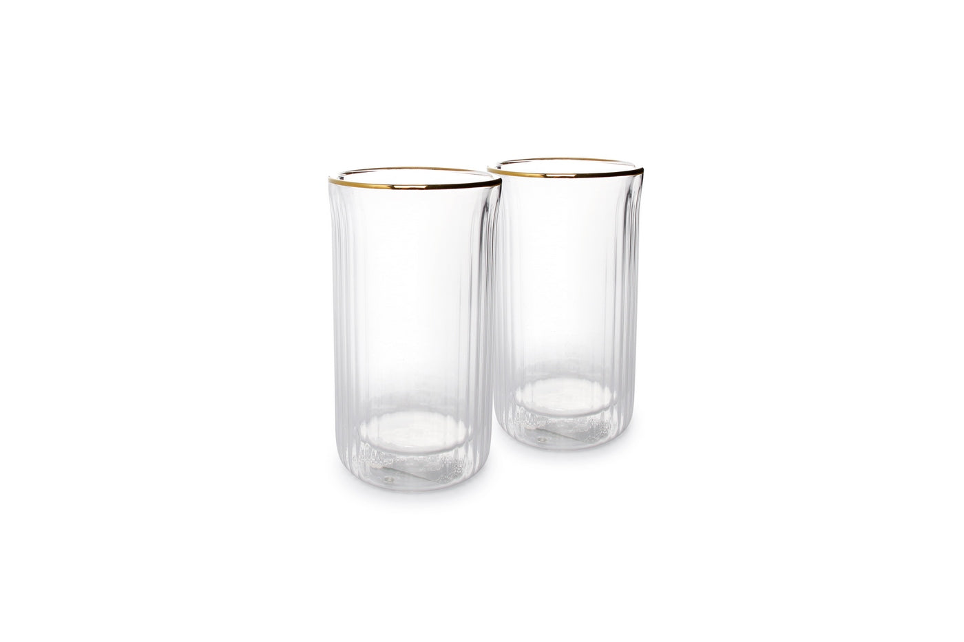 Rome - Set De 2 Chopes Double Paroi - Verre Borosilicaté - Transparent
