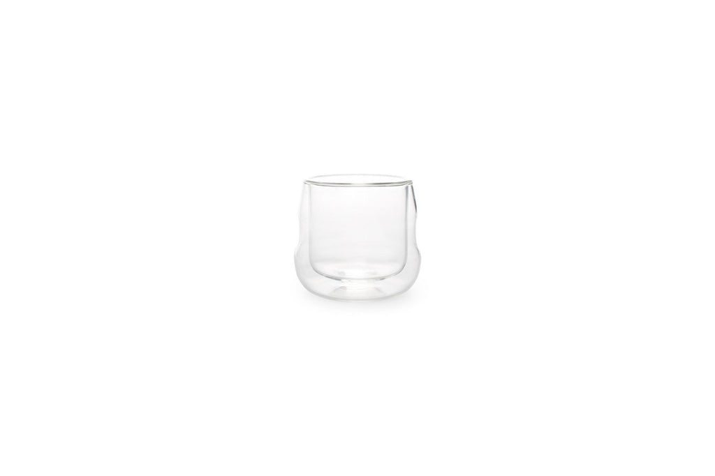 Palm - Set De 2 Tasses Double Paroi - Verre Borosilicaté - Transparent