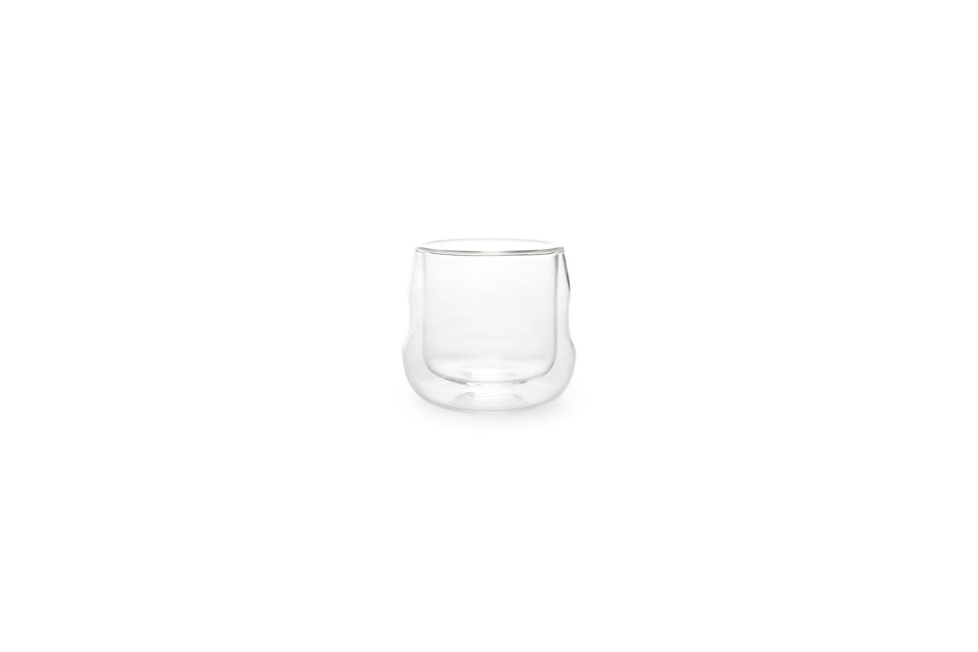 Palm - Set De 2 Tasses Double Paroi - Verre Borosilicaté - Transparent