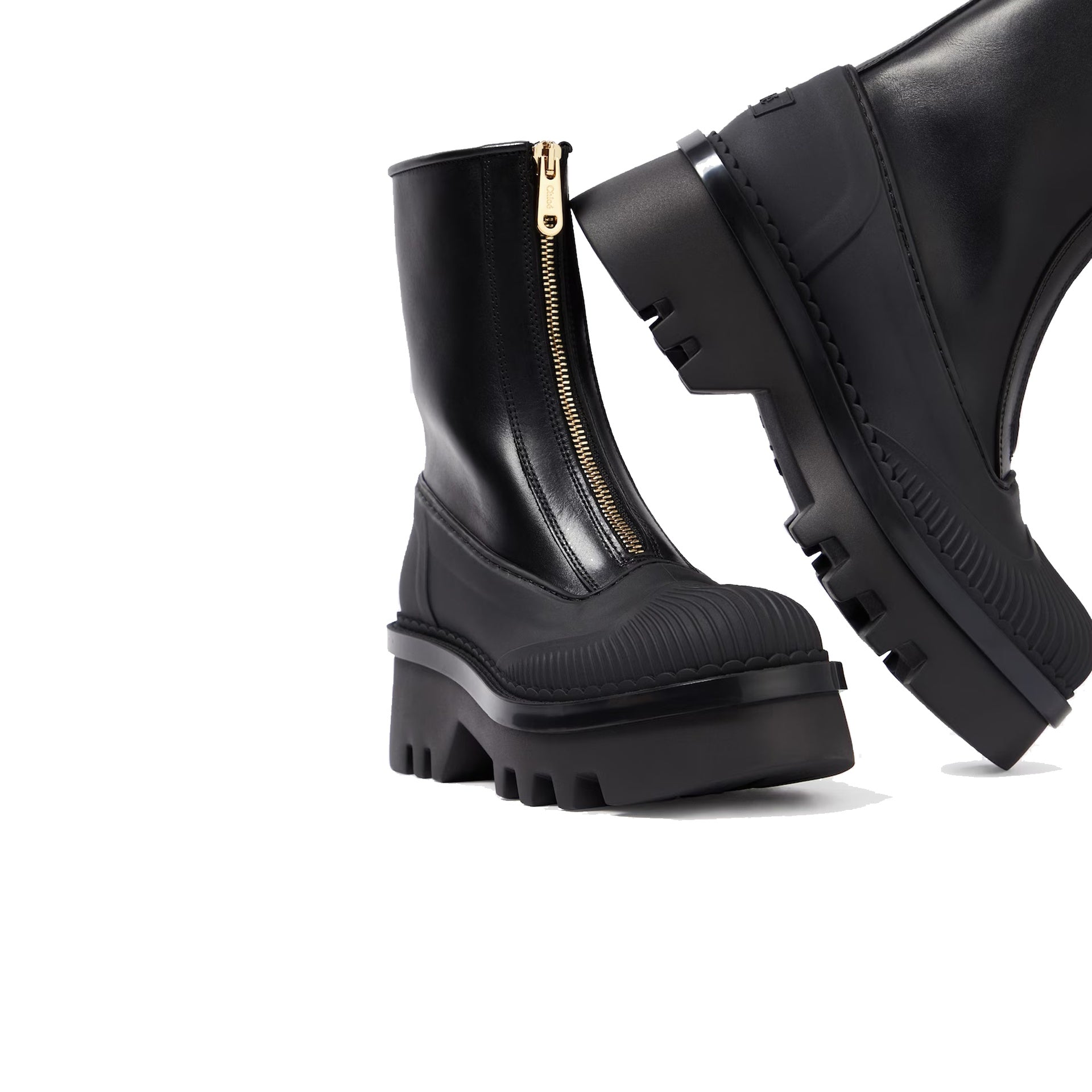 Bottes Chloé Raina Leather - Black - Femme