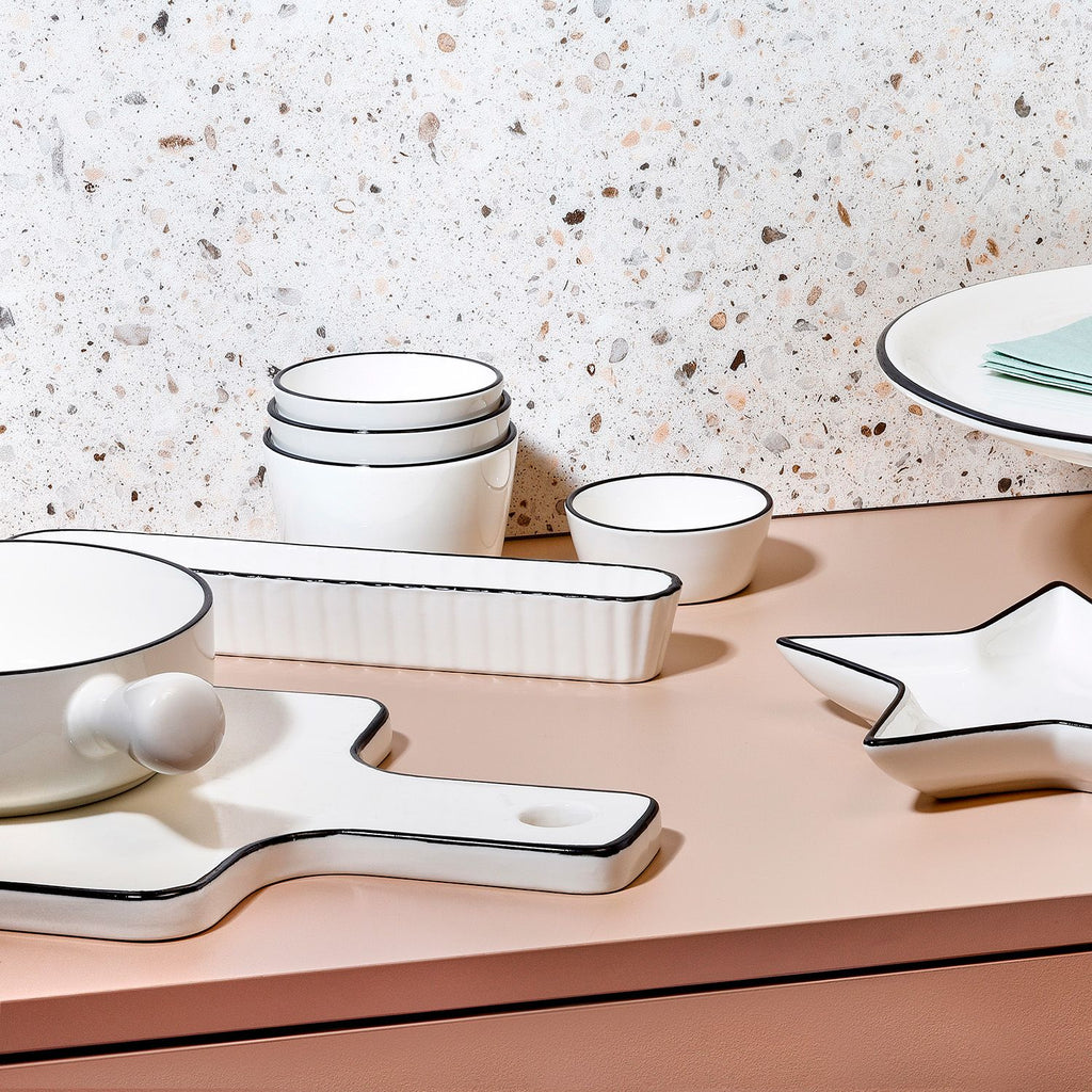 Nero - Set De 4 Bols - Porcelaine - Blanc