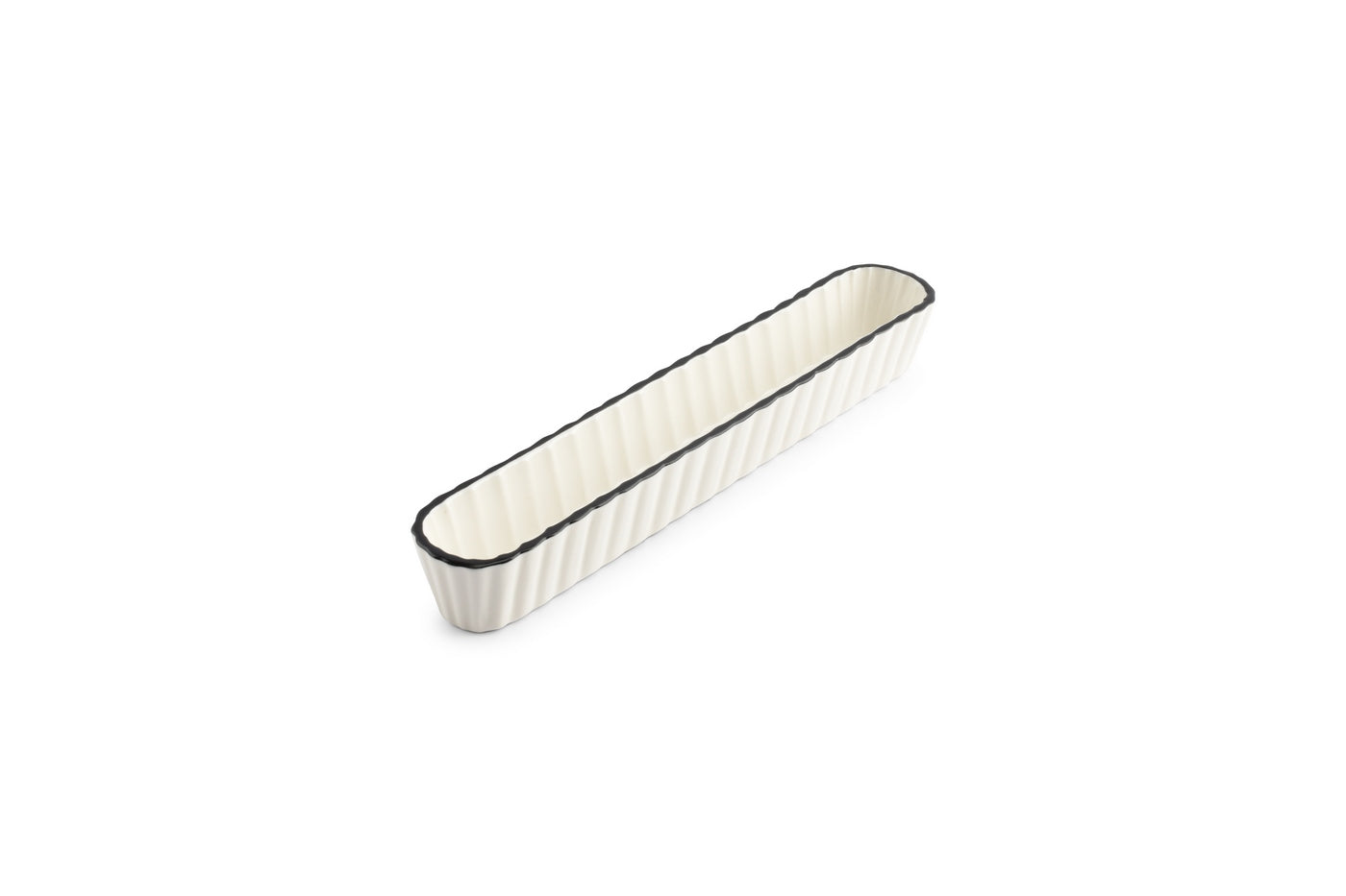 Nero - Set De 4 Plats À Servir - Porcelaine - Blanc