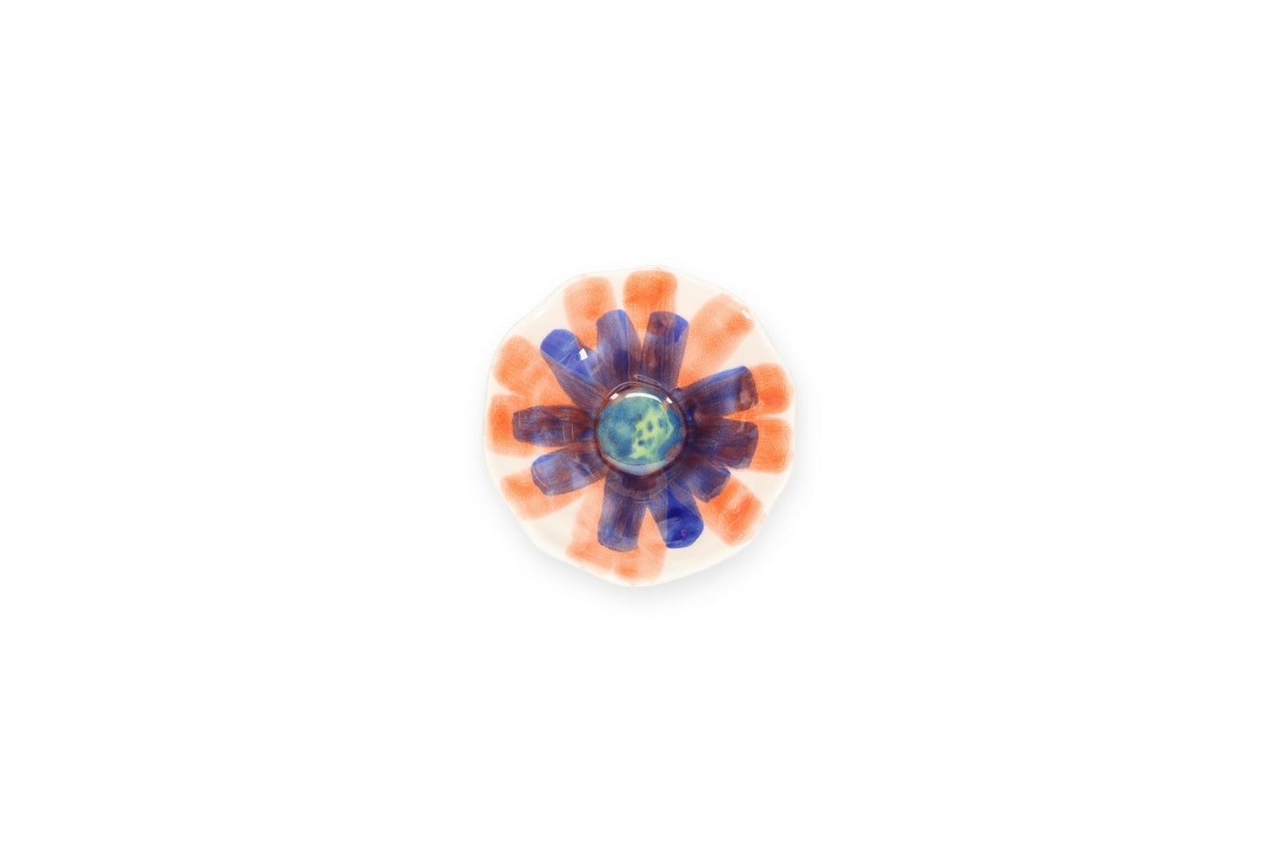 Fleur - Set De 4 Bols - Grès - Blanc/Vert