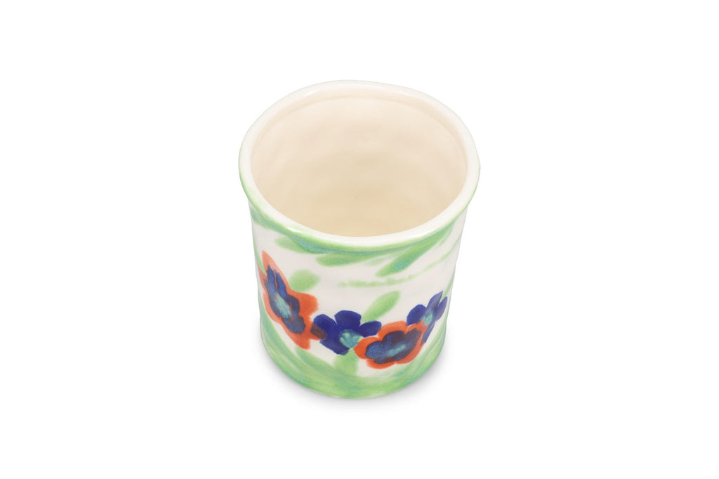 Fleur - Porte-Ustensile De Cuisine - Grès - Blanc/Crème