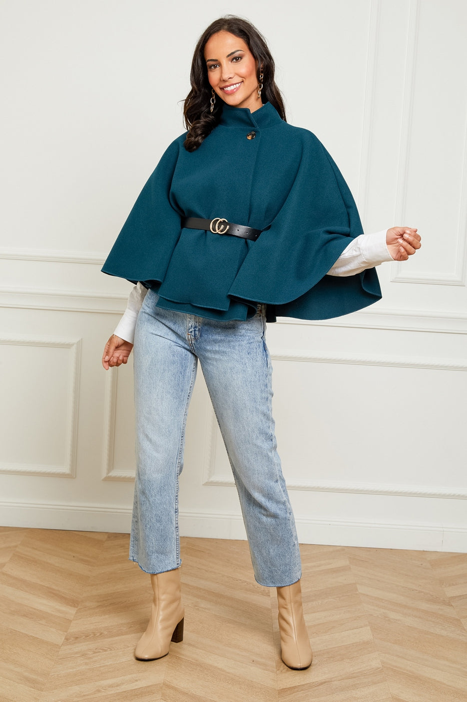 Manteau 8549 - Petrole