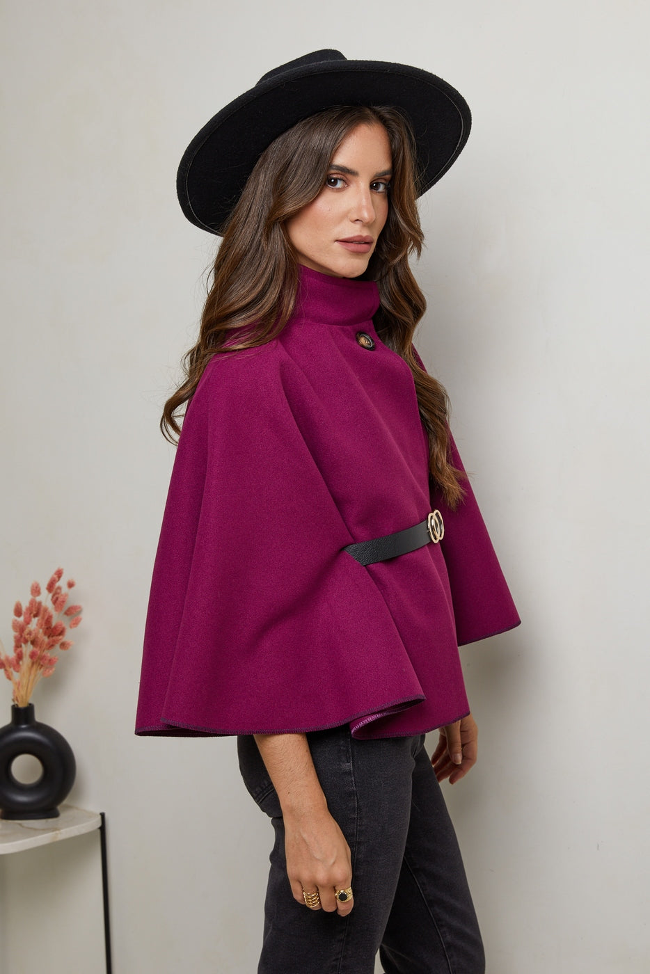 Manteau 8549 - Prune