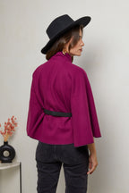 Manteau 8549 - Prune