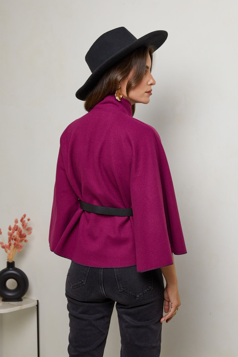 Manteau 8549 - Prune