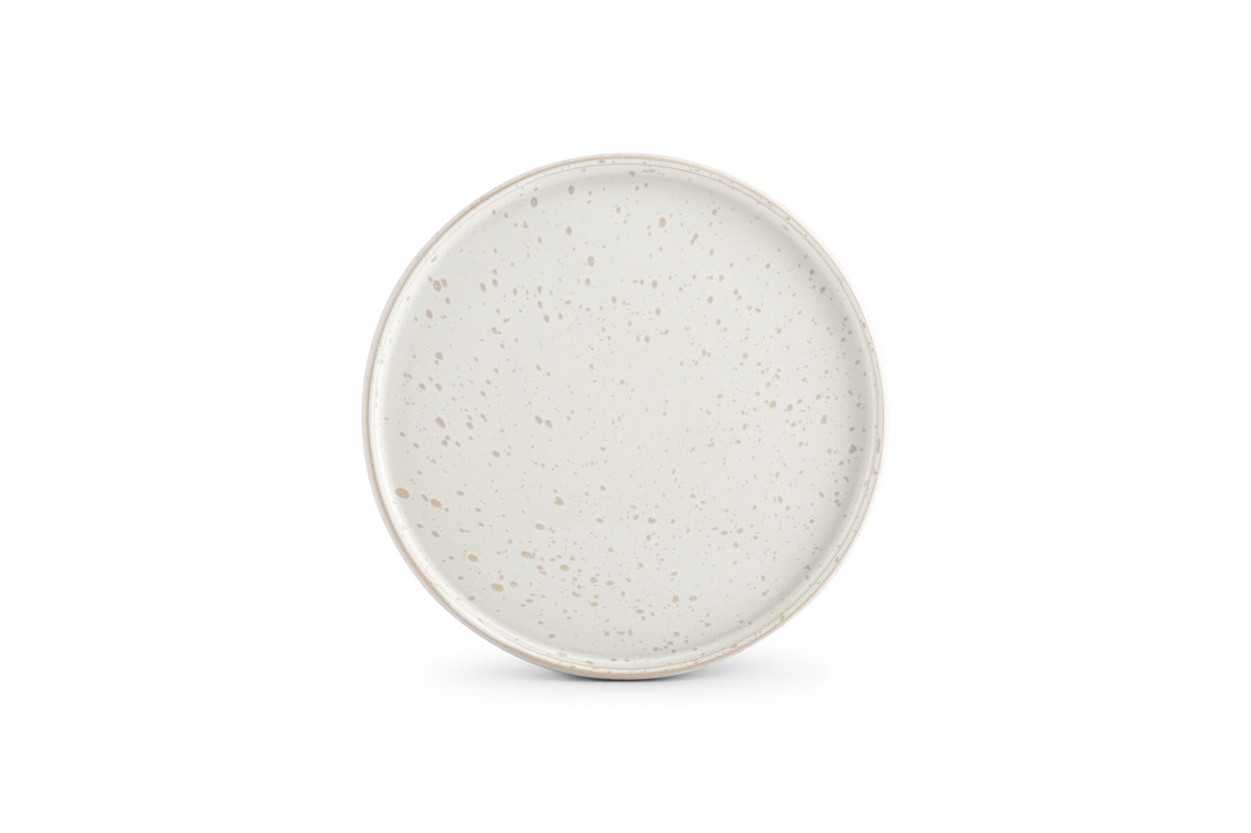 Curvy - Set De 4 Assiettes Plates - Grès - Perle