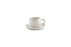 Curvy - Set De 4 Soucoupes À Moka - Grès - Perle