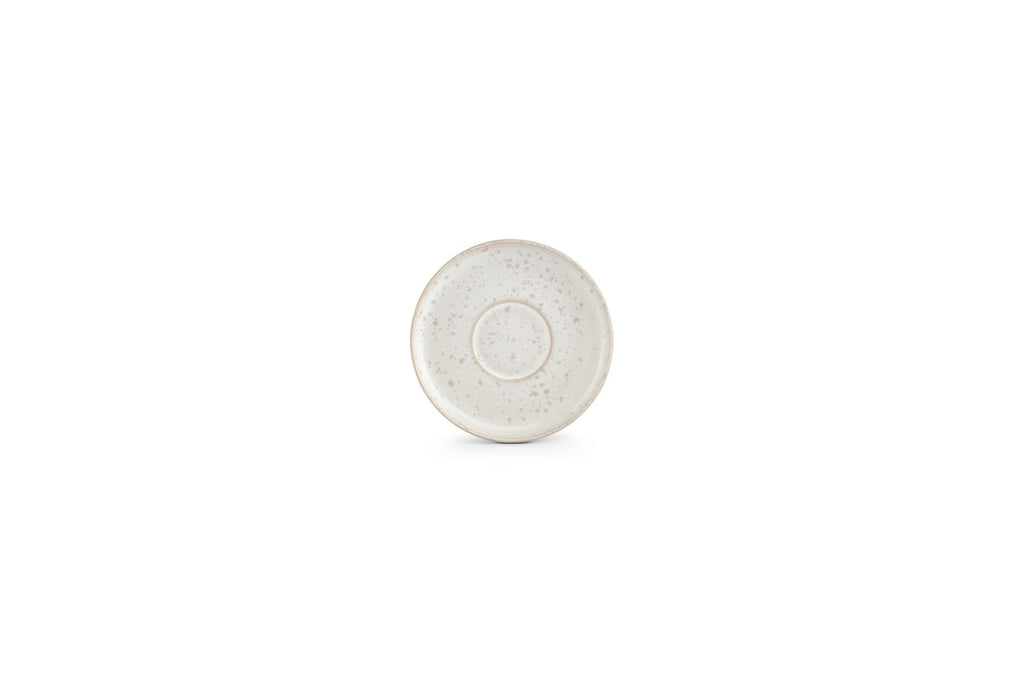 Curvy - Set De 4 Soucoupes À Moka - Grès - Perle