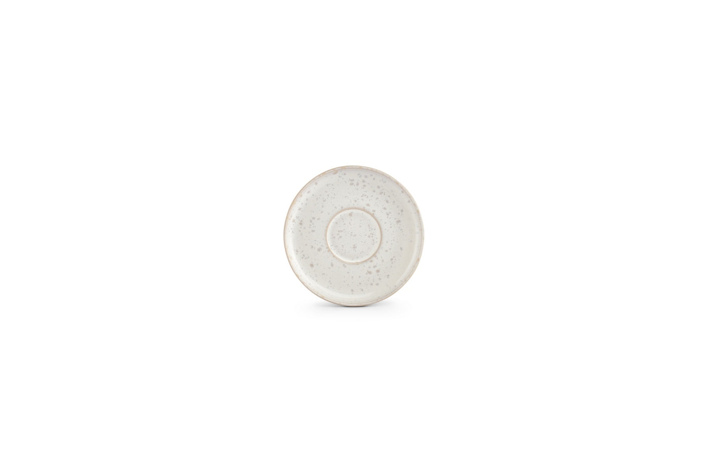 Curvy - Set De 4 Soucoupes À Moka - Grès - Perle