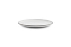 Fina - Set De 4 Assiettes Plates - Grès - Blanc/Gris