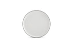Fina - Set De 4 Assiettes Plates - Grès - Blanc/Gris
