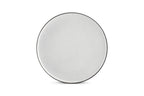 Fina - Set De 4 Assiettes Plates - Grès - Blanc/Gris