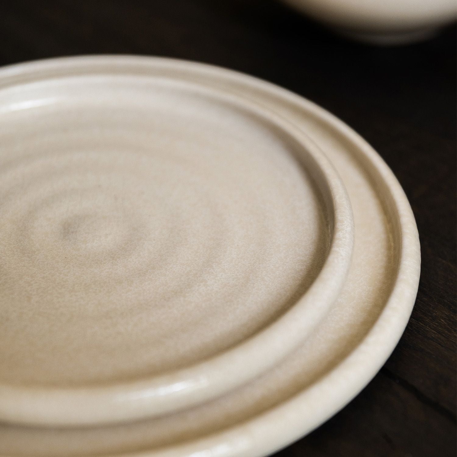 Mochi - Set De 4 Petites Assiettes Plates - Grès - Beige