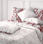 Parure De Lit Réversible - 3 Piêces - 100% Coton 71 Fils - Bonheur
