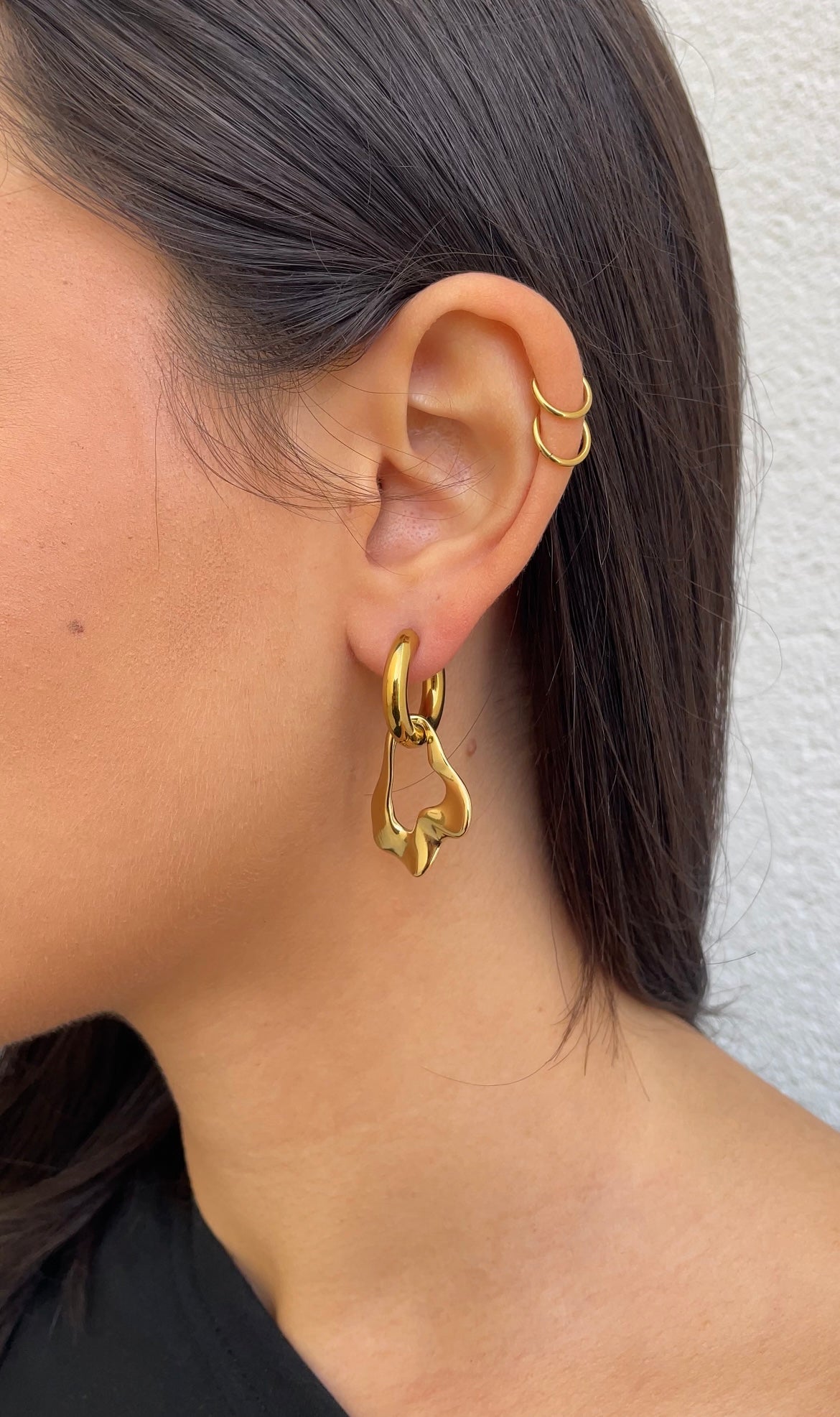 Boucles D'Oreilles Leave X Hoops