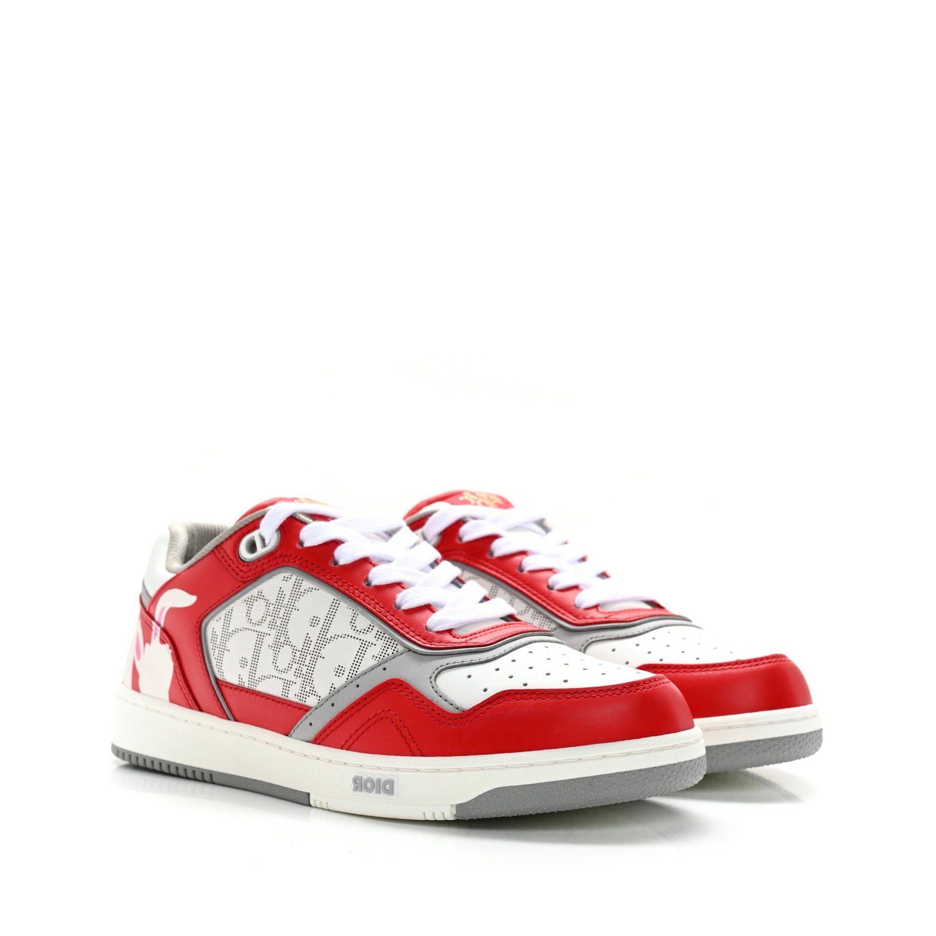 Baskets Dior Oblique Rabbit Motif - Red - Homme