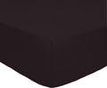 Drap Housse , Bonnet 30Cm 100% Percale De Coton 80Fils Noir
