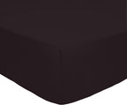 Drap Housse , Bonnet 30Cm 100% Percale De Coton 80Fils Noir