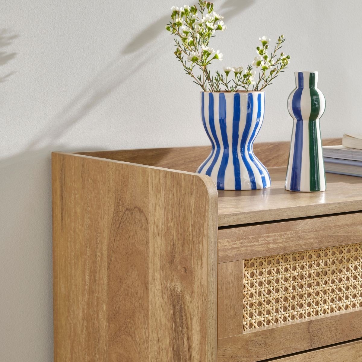 Palmo - Commode 3 Tiroirs - Rotin Naturel