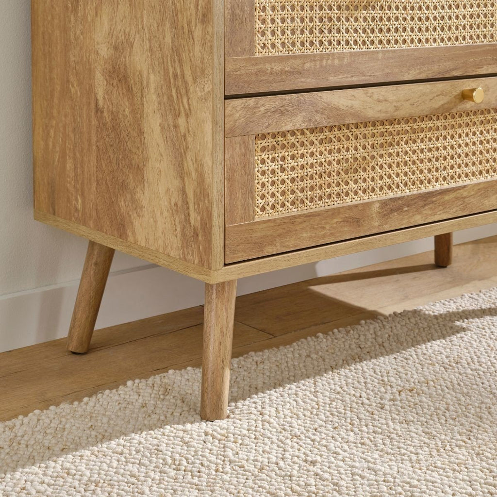 Palmo - Commode 3 Tiroirs - Rotin Naturel